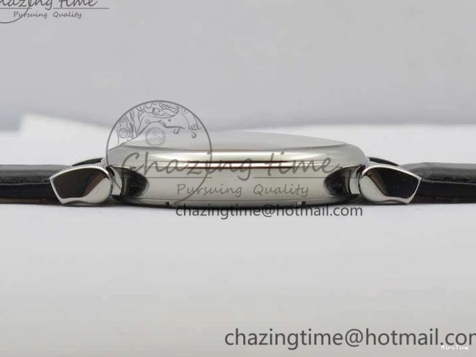 MIROTIME 0201 Da Vinci IW356601 SS TW 1:1 Best Edition Blue Dial On Black Leather Strap A Durable 7239